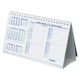 Spiraalgebonden kalender 21 x 12,5 cm - jan. dec. 