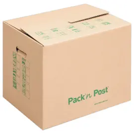 10  Verhuisdozen met handgrepen - Maat XS - 455 x 345 x 380 mm - GPV PACK'N'POST 