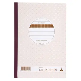 Zelfkopi&euml;rend geruit manifold doorschrijfboek  - &eacute;conomique - 14,8 x 21 cm - LE DAUPHIN 