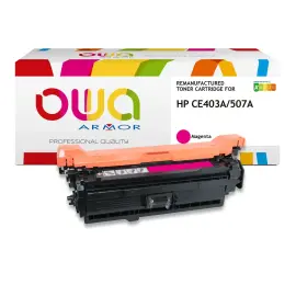 Lasercartridge HP 507A magenta CE403A compatibel ARMOR 