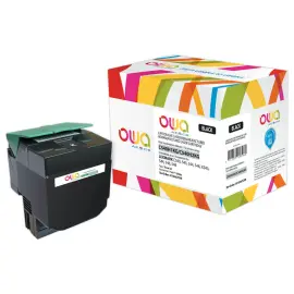 Lasercartridge LEXMARK Zwart  C540H1KG compatibel ARMOR 