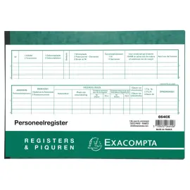 Personeelsregister Nederlands Exacompta 6640X 
