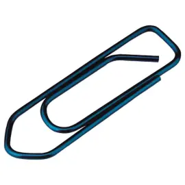 100  PLastic matte paperclips 25 mm - kleurassortiment 