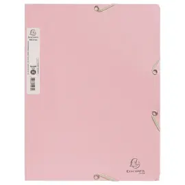 Elastische hemdmappen met 3 kleppen - Gerecycleerde kaart - Roze - EXACOMPTA 