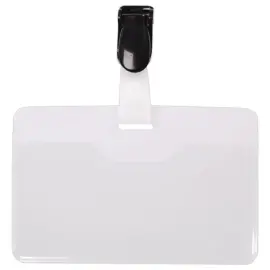 25  Soepele badges met clip - 9x6 cm 