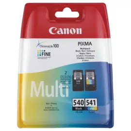 2  Lasercartridge CANON PG540/CL 541 zwart en 3 kleuren 