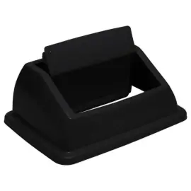 Kantelbaar deksel voor "recycleerbare" verzamelcontainers van 60L en 80L - Zwart 