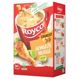 20  Royco romige kipsoep + croutons 