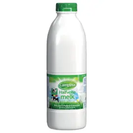 6  Half-skimmed milk bottles 1L Campina 