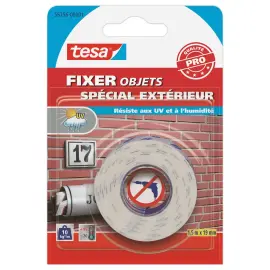 Dubbelzijdig klevende schuimrol - Outdoor - 1,5 m x 19 mm - TESA 