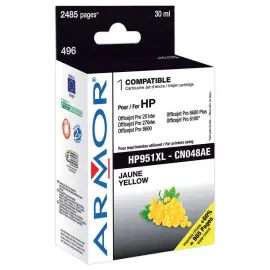 Inkjetcartridge HP 951XL THC Geel CN048AE compatibel ARMOR 