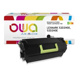 Lasercartridge LEXMARK 522 Zwart HC 52D2H00 compatibel ARMOR 