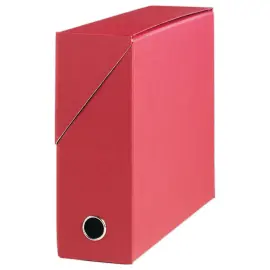 Gestoffeerde opbergdoos rug 9,5 cm - rood - OXFORD 