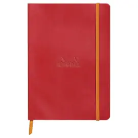 Zacht notitieboek Rhodiarama Klaproos - A5 - 5x5 - 160 pagina's - RHODIA 