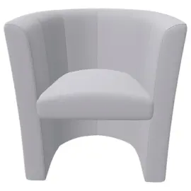 Stoel van kunstleer - Lichtgrijs 