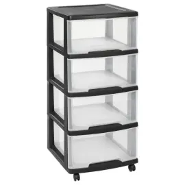 Opbergtoren - 4 x 20 L - Met wielen - CURVER 