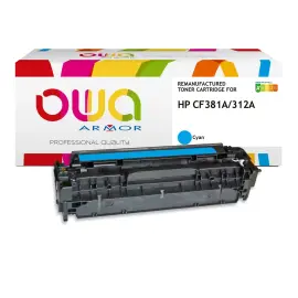 Lasercartridge ARMOR equiv. aan HP 312A Cyaan CF381A 