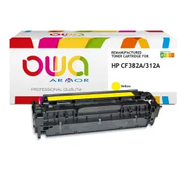 Lasercartridge HP 312A Geel CF382A compatibel ARMOR 