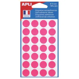 ronde signaalstickers, &Oslash;15 mm - roze 