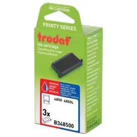 3  Inktkussens Trodat 4850 - Blauw en rood 