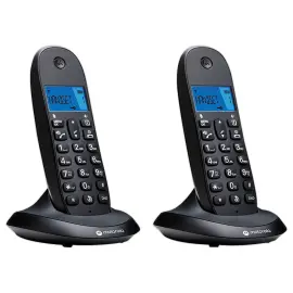 2 Draadloze Vaste Telefoons C1002CB+ Zwart - MOTOROLA 