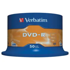 50  DVD-R VERBATIM SLIM 16X 4,7G 