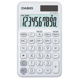 Bureaucalculator CASIO SL-310UC 10 Cijfers Wit 