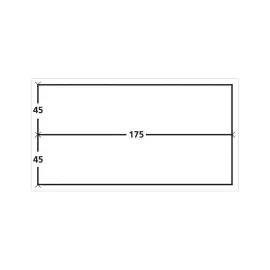 1000  Verzendlabels 2 labels per vel 175x45mm 
