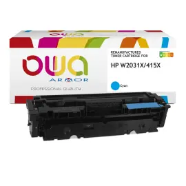 Compatibele toner HP W2031X OWA cyaan 