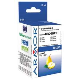 Compatibele ARMOR Cartridge voor BROTHER LC123Y Geel 