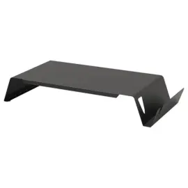 Zwarte metalen laptopverhogerhouder 