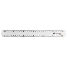 Dubbele plastic meetlat FIDUCIAL - 30 cm 