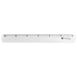 Enkelvoudige meetlat in plastic FIDUCIAL- 30 cm 