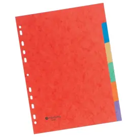 Set tabbladen FIDUCIAL glanskarton 3/10e voor formaat A4 - 6 Tabs 
