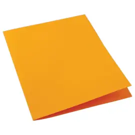 100  Gekleurde kartonnen mappen - Oranje - Fiducial 