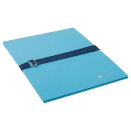 Map met riem en metalen gesp - Blauw - FIDUCIAL 