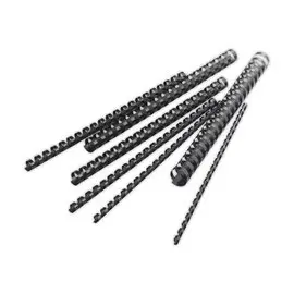 50  Ronde, plastic bindkammen - &Oslash; 25 mm - zwart - ACCESS 