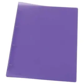 Doorschijnende gekleurde ordner 4 ringen, rug 2 cm - Paars - FIDUCIAL 