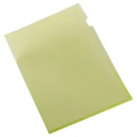 100  Polypropyleen hoekmappen 11/100e Geel - Fiducial 