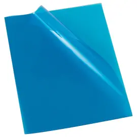 10  Gladde en gekleurde hoekmappen - Blauw - FIDUCIAL 