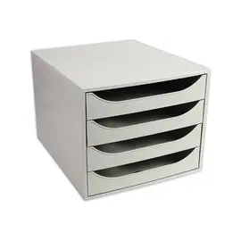 Archiefmodule met 4 laden - Grijs - FIDUCIAL 