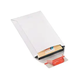 20  Verzendhoezen van stevig karton wit 17x24,5 cm 