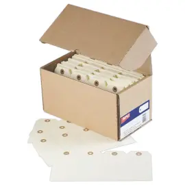 1000 Amerikaanse labels met oogje 120 x 57 mm 