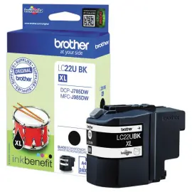 Cartouche BROTHER LC22UBK zwart 