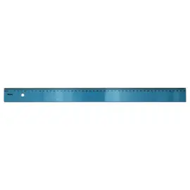 Platte liniaal 50 cm van kunststof met gradenverdeling en schuine rand - WONDAY 