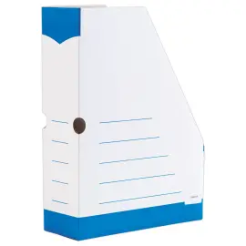 10  Plooibare kartonnen tijdschriftenhouder FIDUCIAL - rug 8 cm 