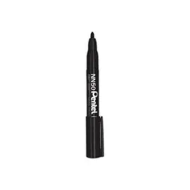 Permanent marker NN50 - Ronde punt - Zwart - PENTEL 
