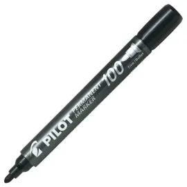 Permanent marker SCA 100 - kogelpunt - zwart - PILOT 