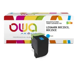 Lasercartridge ARMOR equiv. LEXMARK 802 cyaan 80C2SC0 