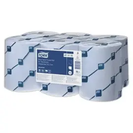 6  blauwe handdoekrollen 715v 24,7 cm voor elektronische dispenser 
